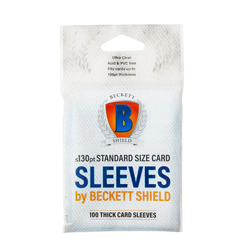 Beckett Shield – Standard Size Thick Card Sleeves 100 Pack